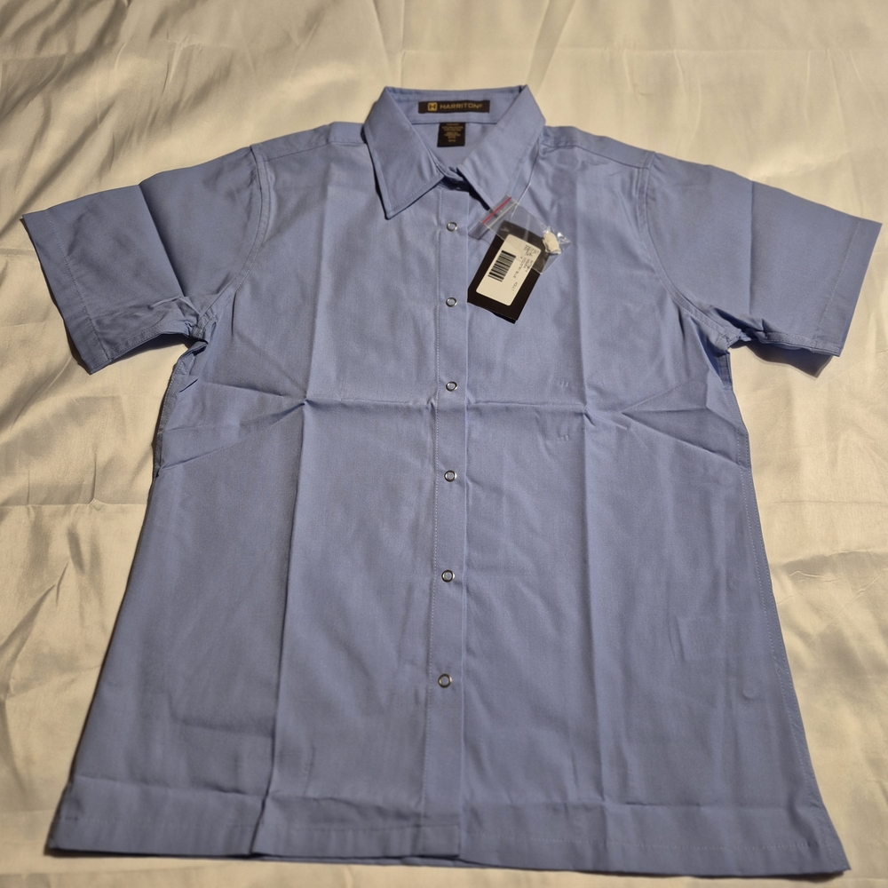 Men's Blue Short Sleeve Shirt